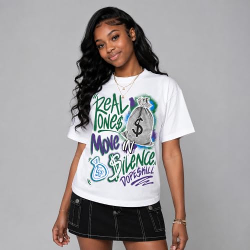 Image of DopeSkill Graphic Tee Streetwear Hip Hop Hypebeast Unisex T-Shirt Sneaker Colour Matching Shirts Inspired Motivation Quotes