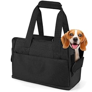 Likesing Dog Carrying Bag, Dog Purse Carrier for Small Dogs Sling Tote, Expandable Soft Pet Dog Carrier Bag for Under 15LB Cat Puppy, Dog Purses for Women Traveling or Gifts for Friends