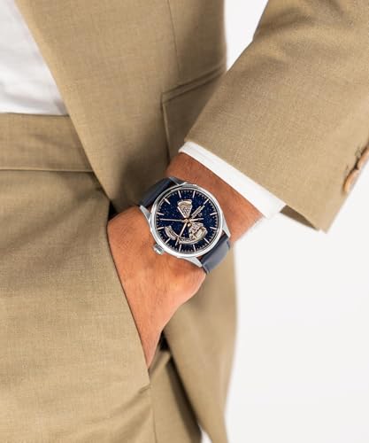 Hamilton Jazzmaster Automatic Mens Watch, 42 Stainless Steel Case, Swiss Made, Blue Dial Analog Wrist Watch for Mens, 50 Meters Water resitance, Sapphire Crystal, 3-Hand Movement, Leather Strap by Hamilton - Used condition - Image 10
