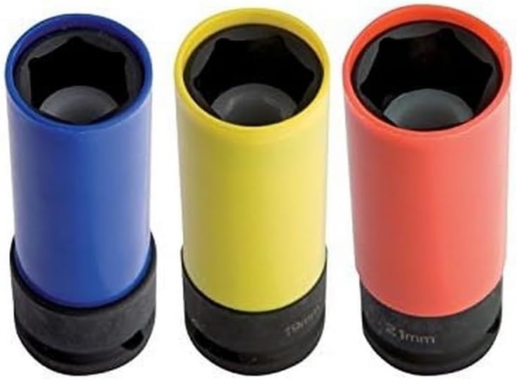 Unior 231/4pl Machine Socket Wrench with PVC Case for Impact Wrench 1/2 Inch Long 17 x 130 mm