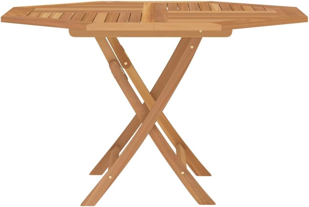 Folding Patio Table,Leisure Table,Coffee Tables,Reading Table,Snack Tables,Party Tables,Dining Tables,Decorative Tables,for Camping,Picnic,Party,Lawn, 47.2"x47.2"x29.5" Solid Wood Teak