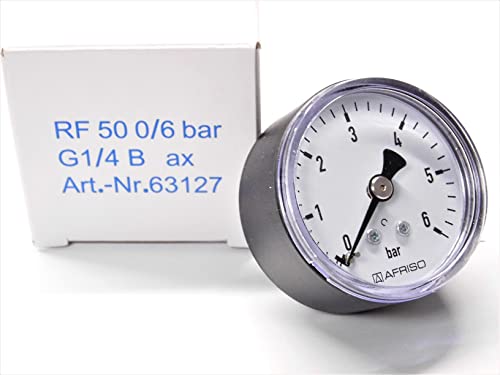 AFRISO Manometer R 1/4\ axial Messbereich: 0 - 6 bar