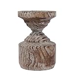 Wood Candle Holders for Pillar Candles、Jar Candles, Unique Shape Farmhouse Candle Holders, Candle P