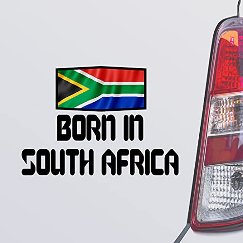 Custom Brother - Born in South Africa South Africa Black Color Car Laptop Wall Bumper Decal Sticker, DesE82