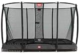 trampolin berg champion 330 La cama elástica BERG Ultim Favorit Inground 280 Grey tiene un borde protector muy ancho y grueso de color gris que conjunta muy bien con otros elementos del jardín como puede ser la barbacoa.