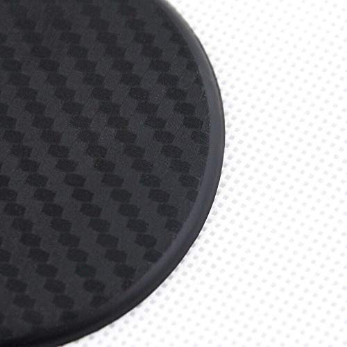 Inserto para portavasos de carro en fibra de carbono negro miniatura 3
