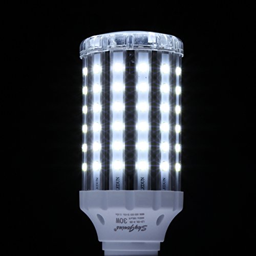 30W Daylight Led Corn Light Bulb For Indoor Outdoor Large Area - E26 Socket 3000Lm 6500K,For Home Street Lamp Post Lighting Garage Factory Warehouse High Bay Barn Porch Backyard Garden Super Bright #TOP4