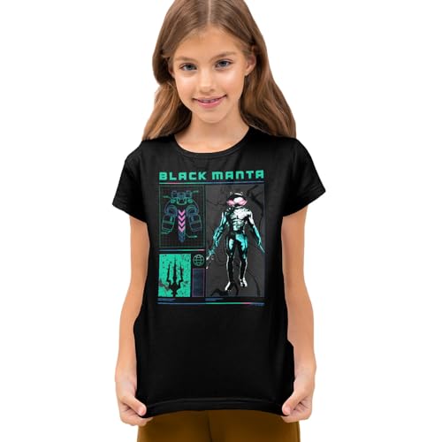Popfunk Aquaman and The Lost Kingdom Black Manta Stats Unisex Kids/Toddler T Shirt for Boys and Girls