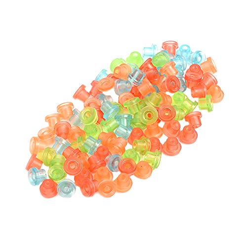 Tattoo Grommets 100Pcs Rubber Transparent Tattoo Machine Needle Pad Tattoo Machine Nipples Tattoo Supplies