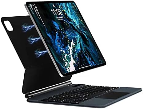 UnDePlus iPad Pro 11inç M4/M5 Klavyeli ile uyumlu Kılıf Magic Keyboard Touchpad Aydınlatmalı Klavye 2024/2025
