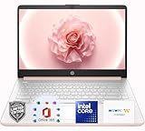 HP Laptop in Pale Rose Gold • 8GB RAM • 1.1TB Storage (128GB SSD + 1TB Cloud) • Intel 4-Core Performance • Windows 11 • Office 365 • Portable Notebook for School & Everyday Use