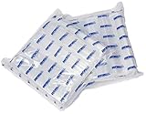GRIPWELL®,Bolsas de plástico transparente reutilizables con tiras blancas con cierre de cremallera resellable fuerte, Size 3: 3'x3.25', transparente