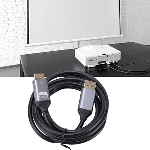 Cable DisplayPort a HDMI de alta velocidad con conectores resistentes de 1,8 M 5