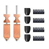 Upgraded AD5X Hotend Nozzle Kit for Flashforge, 2PCS 0.6mm All-Metal Hardened Steel Nozzle, Quick-Detach High-Flow Hotend, 32mm³/s Flow Rate, 600mm/s High-Speed Printing Replacement Parts
