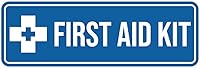 Vista 13 de Letrero de botiquín de primeros auxilios estándar (negro)