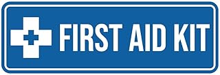 Standard First Aid Kit Sign (Blue) - Large