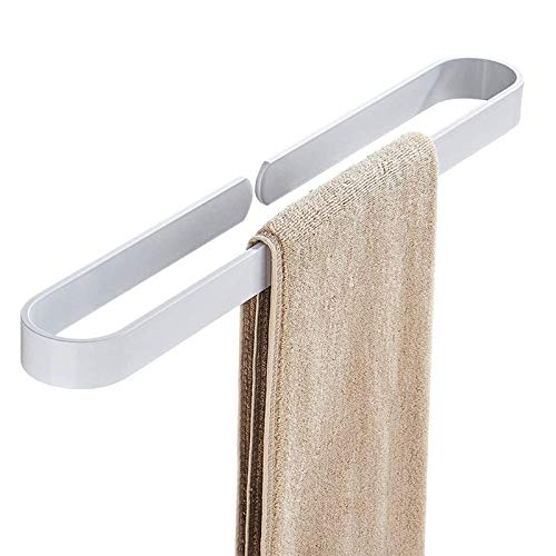 Colgador para paños de cocina autoadhesivo, un toallero negro de 40cm para un hogar organizado