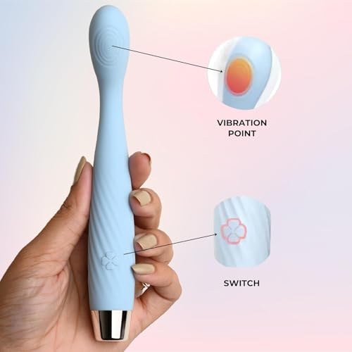 Image of Elosnoc Waterproof Massager Flexible Full Body Electric 10 Speeds Waterproof Massager with Flexible Neck | Customized Relaxation - Ergonomic Design for Comfortable Handling-SKY BLUE
