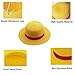 Yofuhope Straw Hat Cospaly Cap Halloween Hats Performance Costume Party Straw hat for Men Women Kids Yellow Strawhats Summer Hat (Yellow)