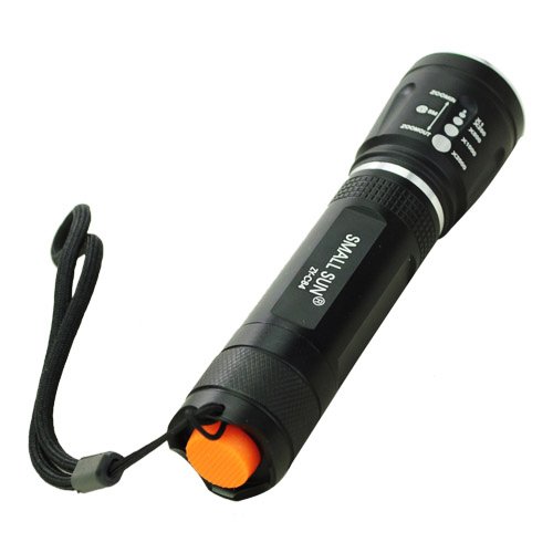 Small Sun ZY-C84 CREE 3-Mode 230-Lumen White LED Flashlight-Black