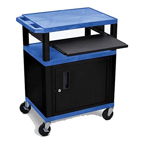 Luxor AV Cart, 3 Shelf, 34 Inch — WTPS34BUC2-B 34″ Cab Luxor AV Cart, 3 Shelf, 34 Inch — WTPS34BUC2-B 34″ Cab