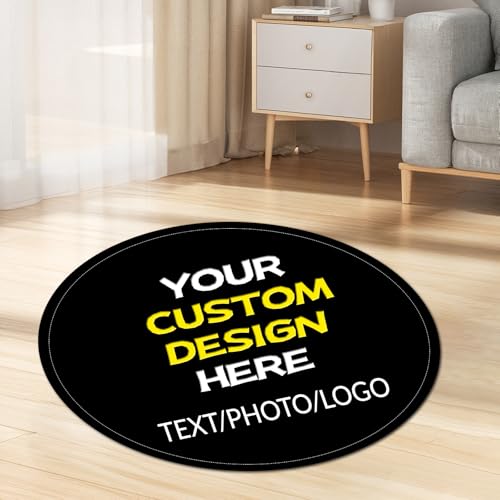 Tapete redondo personalizado lavable 200 cm diámetro miniatura 1