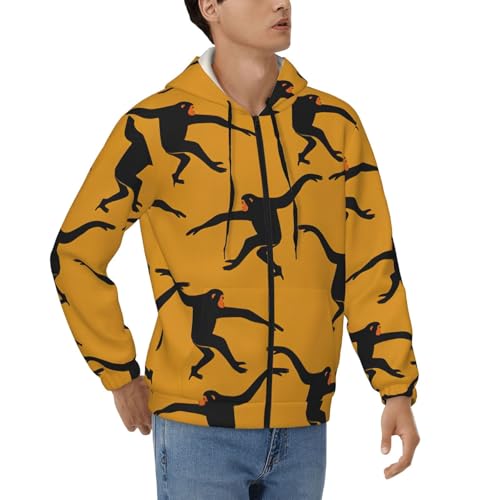 Chaud Sweatshirt Outwear Homme Zippé Contre le Froid Automnal
