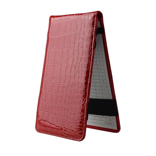 Lambo Golf-Notizbuch, PU-Leder, Golf-Tagebuch, Notizbuch mit 2 Punktekarten, Golf-Notizbuch, Scorekartenhalter, Tagebuch, Golf-Buch, tragbares Golf-Gadget...