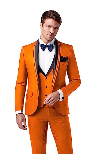 Sxfashbrd Terno masculino 3 peças slim fit xale lapela padrinhos terno cauda smoking formal negócios