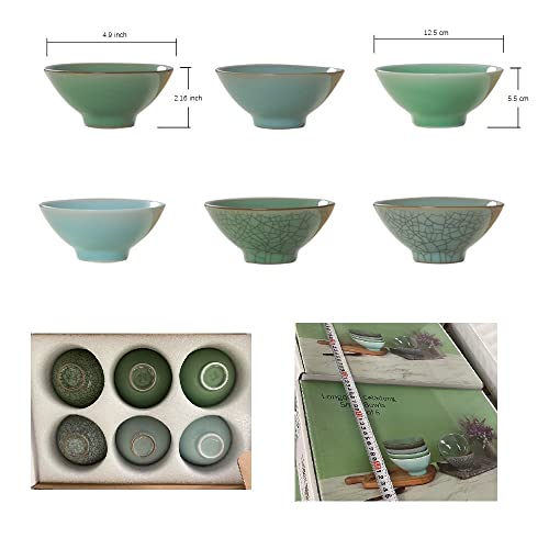 Afambez Small Bowl Sets – Set Of 6 Small Porcelain Bowls For Snacks, Rice, Condiments, Side Dishes, Or Ice Cream, 5 Inch Diameter, 10 Fluid Ounce (1.25 Cup) Capacity Great Gift For Mom,Wife,Parents #TOP3