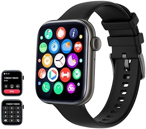 Smart Watch Make Calls,AMZSA Sport Smart Watch Support Calls dial 120+ Sport Modes Health Heart Rate Fitness Tracker Custom Watch Faces for andorid Phones Compatible with iPhone for Men Women