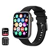 Smartwatch Damen Herren mit Telefonfunktion Anrufe tätigen und Anrufe entgegennehmen, fitnessuhr Tracker mit Schlafmonitor Pulsuhr 120+ Sportmodi Sportuhr Fitness Uhr Armbanduhr für Android ios