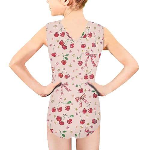 Image of Swimsuits for Girls 3-14 Summer Kids Bathing Suits Gymnastics Leotards One Piece Swimwear