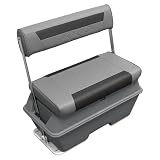 Wise DLX156-1905 DLX Pontoon Series 70 Quart Swingback Cooler Seat - Marble/Reef Stone
