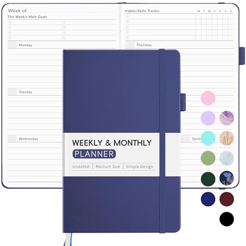 Undated Weekly Planner for 2026, Forvencer Simplified Weekly & Monthly Calendar Planner, Cute Daily...