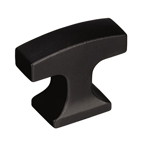 Amerock Westerly Cabinet Knob | 1-5/16 in (33 mm) Length | Black Bronze | 5 Pack