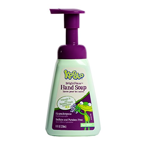 Hand Soap for Kids by Kandoo, Magic Melon Scented, Brightfoam Moisturizing Colored Foaming Soap with Vitamin E, Lets Kids Know When They are Covered, 8.4 Oz