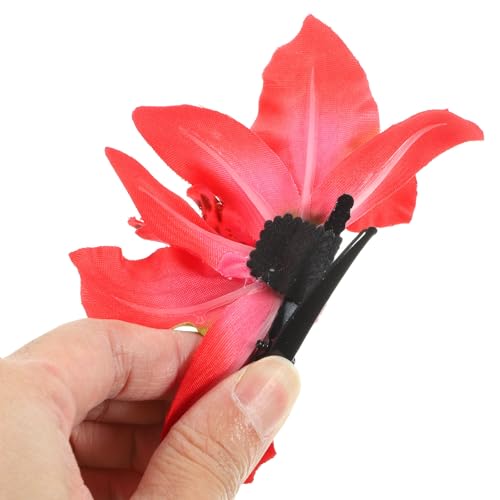 Pinza pelo de orquídea artificial para peinados de banquetes y tocados de invitada diaria 20uds 4