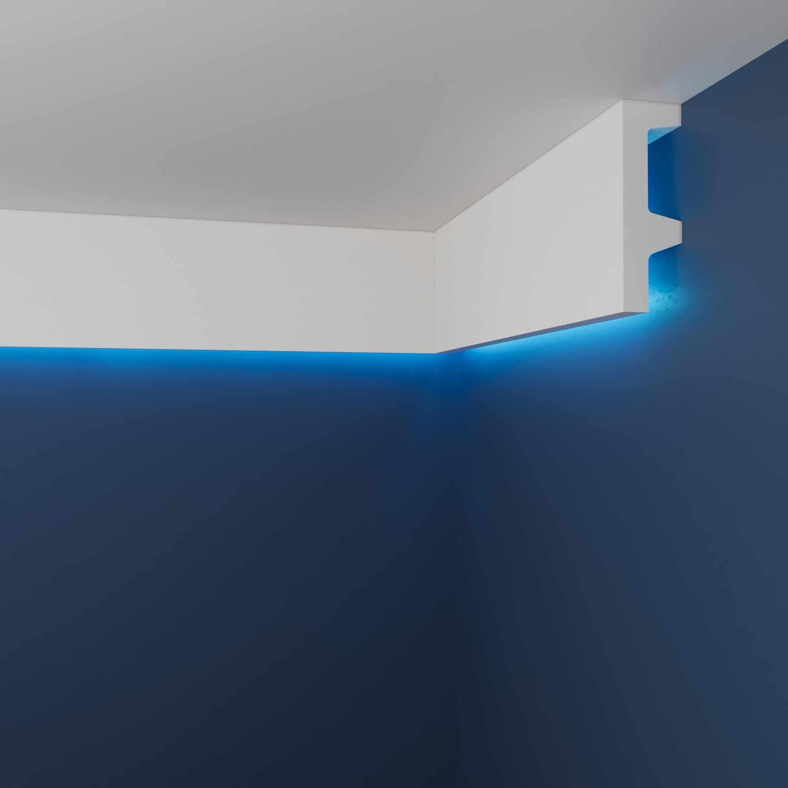 WOLDECOR Coving for Ceilings, Premium Extruded Polystyrene Cornice Coving, Lightweight Decorative Ceiling Coving Moulding, Easy DIY Installation, XPS Cornice Trim (WLD04, 6 Meters)
