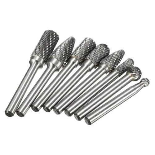 Set de 8 fresas de carburo, mango 6mm miniatura 4