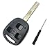 Replacement Keyless Entry Remote Control Key Case Fit for Lexus ES GS GX IS LS LX RX SC Key Fob Shell Cover (1 Key Case)