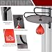 Imagen de HOMCOM Pera de Boxeo Soporte de Pared Punching Ball 60x73x80 cm Rojo