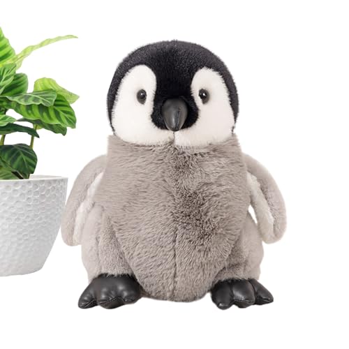 Peluche pingouin douce pour décoration de table et salon chaleureux
