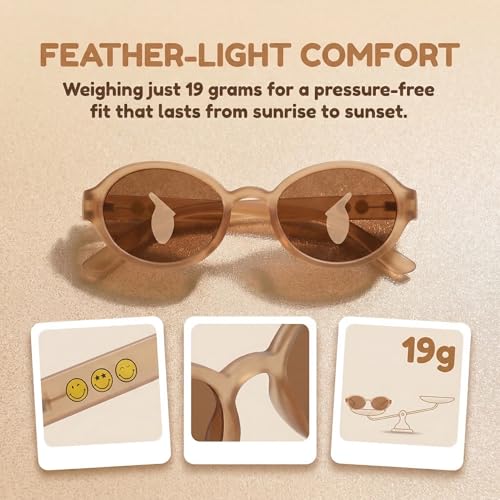 Image of SMILEYWORLD Teen Kids Sunglasses UV400 Protection Teenager Sunglasses, Fashion Shades for Boys Girls Age 12