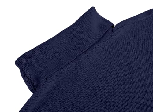 Image of yoeasy Women's Turtleneck Oversized Long Batwing Sleeve Pullover Sweater Spilt Hem Knit Sweater