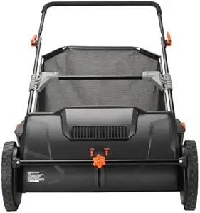 21-Inch Push Lawn Sweeper with Steel Frame and Mesh Bag