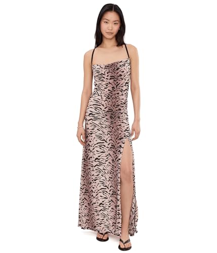 Free People Womens Concrete Jungle Maxi SlipCocoa ComboLarge