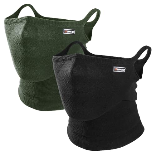 WTACTFUL 2 Pieces Fashion Breathable Half Face Mask for Men Women