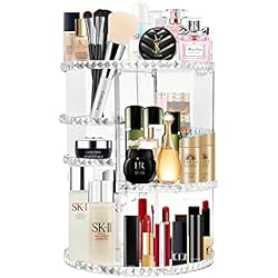 talifoca Organizador de Maquillaje Giratorio 360 Grados, Organizador Perfumes y Cremas Ajustable, Almacenaje Maquillaje Múltiples Funciones
