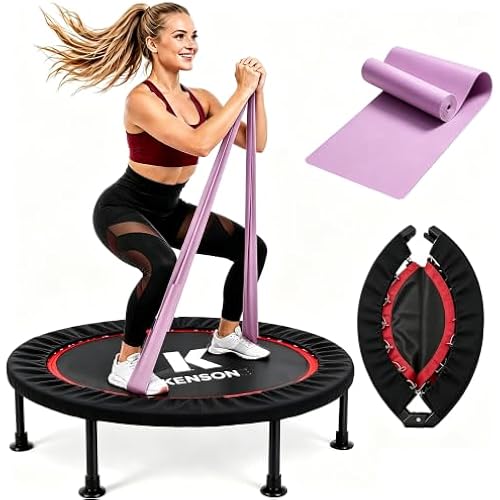 KENSONE 40" Mini Rebounder Trampoline for Adults, Workout Exercise Spring